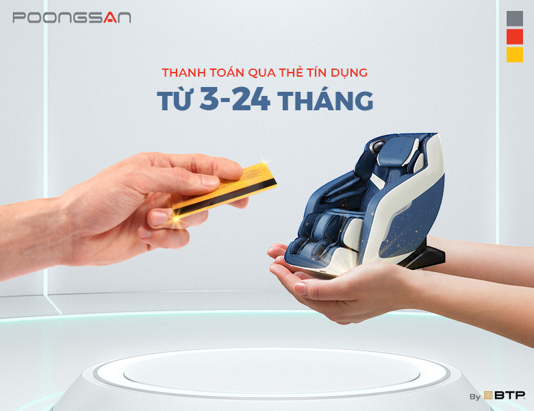 Thời hạn thanh toán khi mua ghế massage trả góp lâu dài